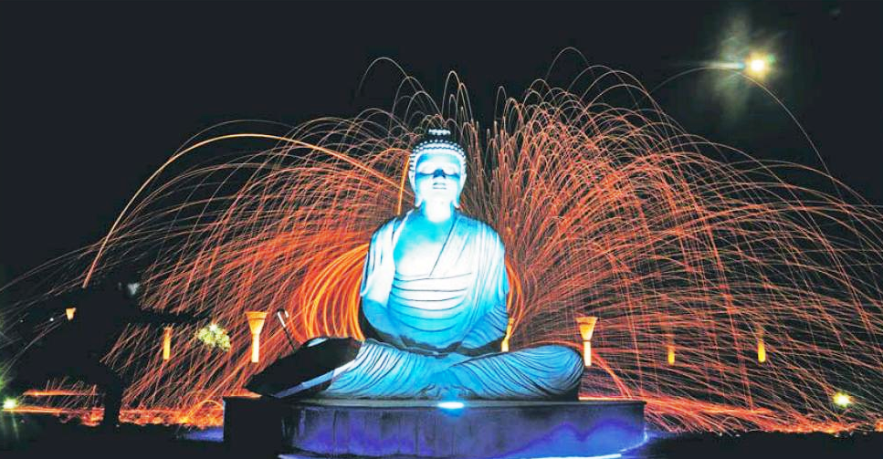 buddha-statue-sukhna-lake-chandigarh