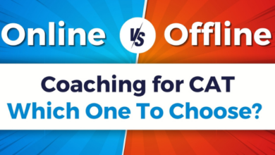 online vs offline coachin for CAT.
